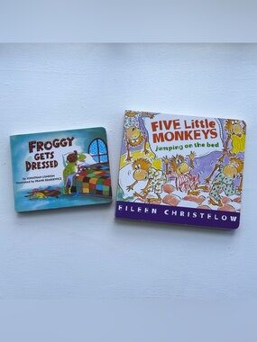 Bundle of Board Books “Froggy Gets Dressed” and “Five Little Monkeys”